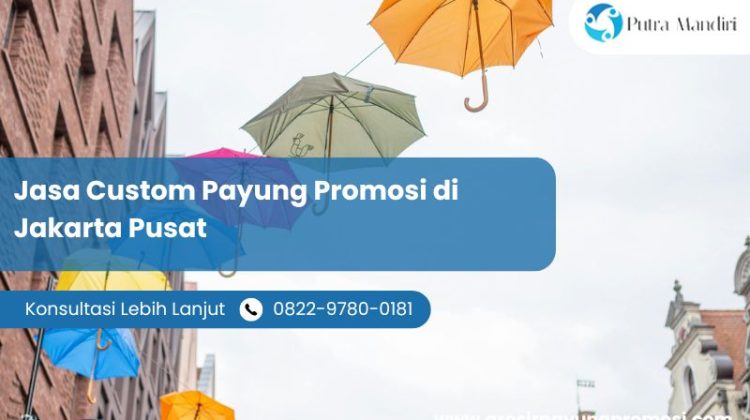 Jasa Custom Payung Promosi di Jakarta Pusat