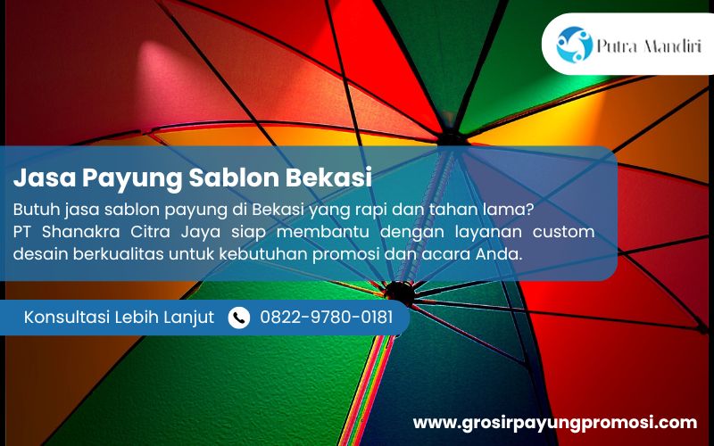 Jasa Payung Sablon Bekasi