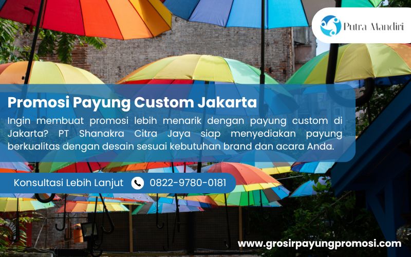 Promosi Payung Custom Jakarta
