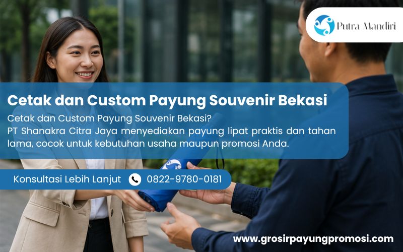 Cetak dan Custom Payung Souvenir Bekasi