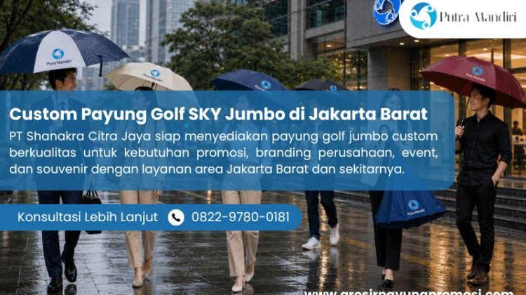 Custom Payung Golf SKY Jumbo di Jakarta Barat