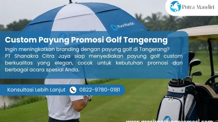 Custom Payung Promosi Golf Tangerang