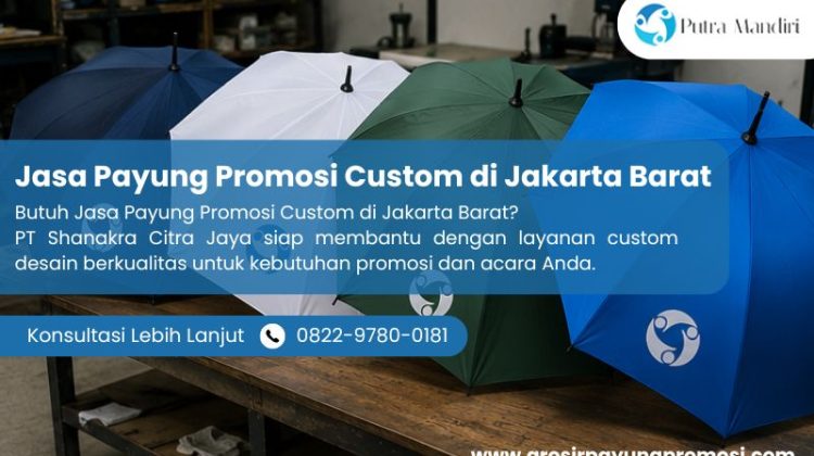 Jasa Payung Promosi Custom di Jakarta Barat