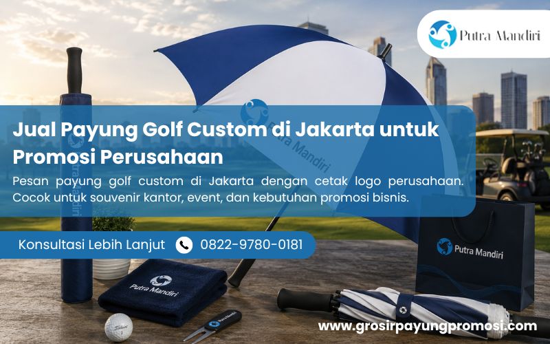 Jual Payung Golf Custom di Jakarta untuk Promosi Perusahaan