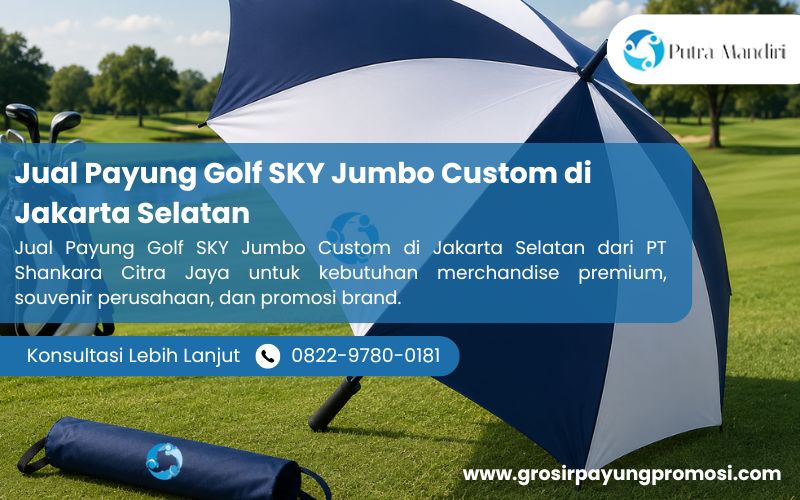 Jual Payung Golf SKY Jumbo Custom di Jakarta Selatan