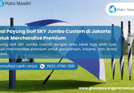 Jual Payung Golf SKY Jumbo Custom di Jakarta untuk Merchandise Premium