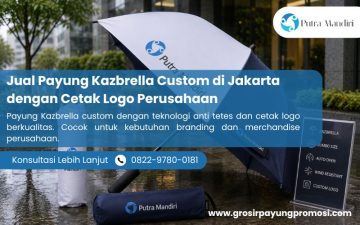 Jual Payung Kazbrella Custom di Jakarta dengan Cetak Logo Perusahaan