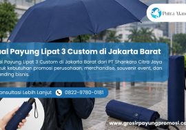 Jual Payung Lipat 3 Custom di Jakarta Barat