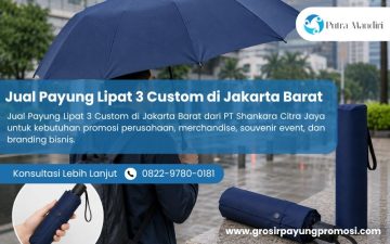 Jual Payung Lipat 3 Custom di Jakarta Barat