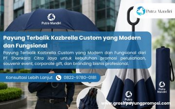 Payung Terbalik Kazbrella Custom yang Modern dan Fungsional