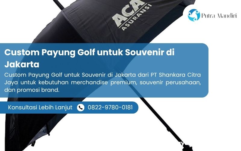 Custom Payung Golf untuk Souvenir di Jakarta
