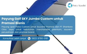 Payung Golf SKY Jumbo Custom untuk Promosi Bisnis