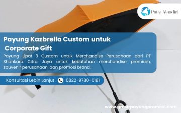 Payung Kazbrella Custom untuk Corporate Gift