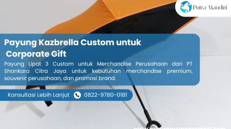 Payung Kazbrella Custom untuk Corporate Gift