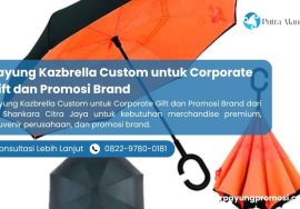 Payung Kazbrella Custom untuk Corporate Gift dan Promosi Brand