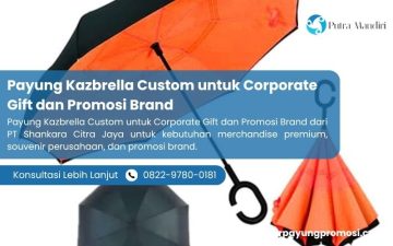 Payung Kazbrella Custom untuk Corporate Gift dan Promosi Brand