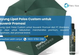 Payung Lipat Polos Custom untuk Souvenir Promosi