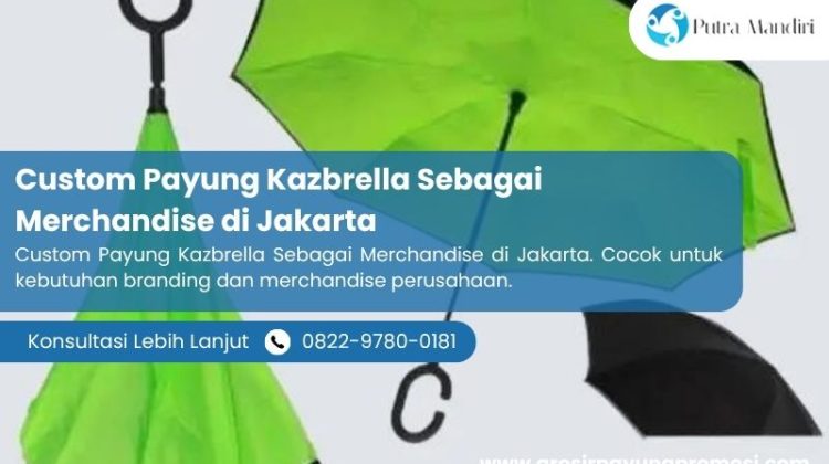 Custom Payung Kazbrella Sebagai Merchandise di Jakarta