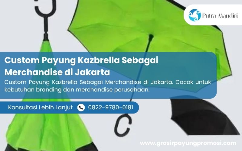Custom Payung Kazbrella Sebagai Merchandise di Jakarta