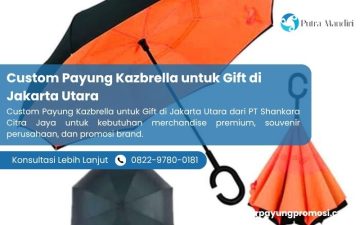 Custom Payung Kazbrella untuk Gift di Jakarta Utara