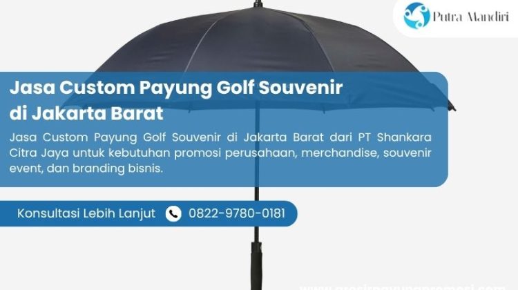 Jasa Custom Payung Golf Souvenir di Jakarta Barat