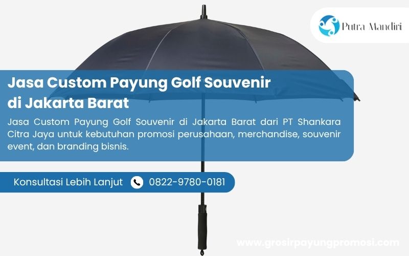 Jasa Custom Payung Golf Souvenir di Jakarta Barat