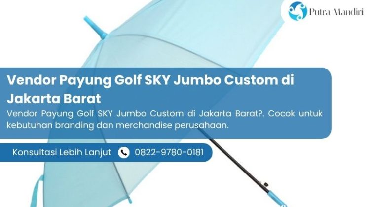 Vendor Payung Golf SKY Jumbo Custom di Jakarta Barat