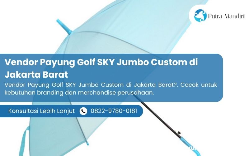 Vendor Payung Golf SKY Jumbo Custom di Jakarta Barat