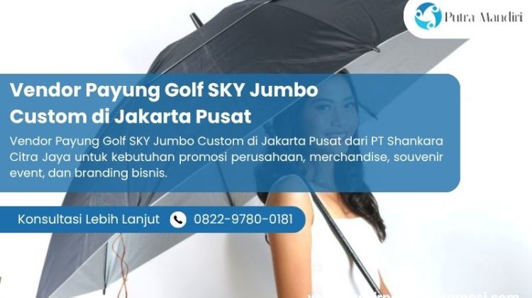 Vendor Payung Golf SKY Jumbo Custom di Jakarta Pusat