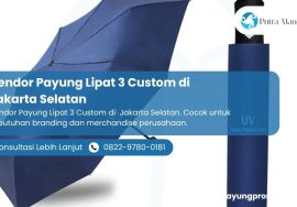 Vendor Payung Lipat 3 Custom di Jakarta Selatan