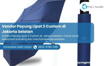Vendor Payung Lipat 3 Custom di Jakarta Selatan