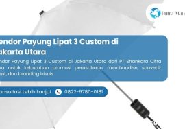 Vendor Payung Lipat 3 Custom di Jakarta Utara