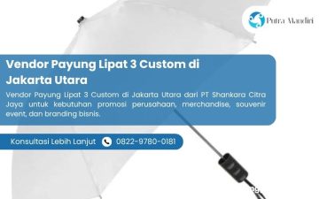 Vendor Payung Lipat 3 Custom di Jakarta Utara