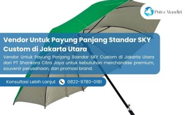 Vendor Untuk Payung Panjang Standar SKY Custom di Jakarta Utara